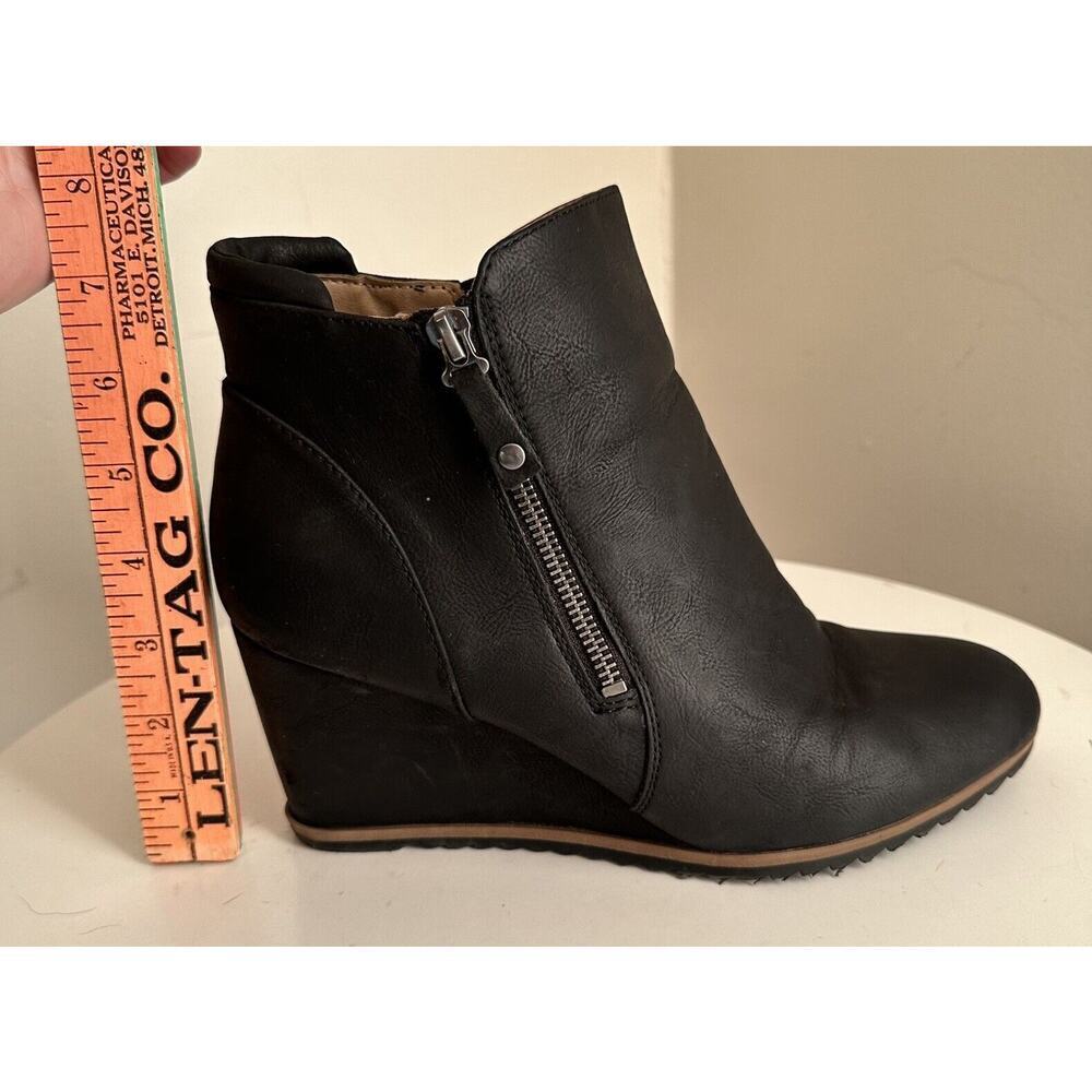 Soul Naturalizer Womens Size 10M Haley Black Wedge Boots Shoes Careerwear Witchy - Picture 14 of 16